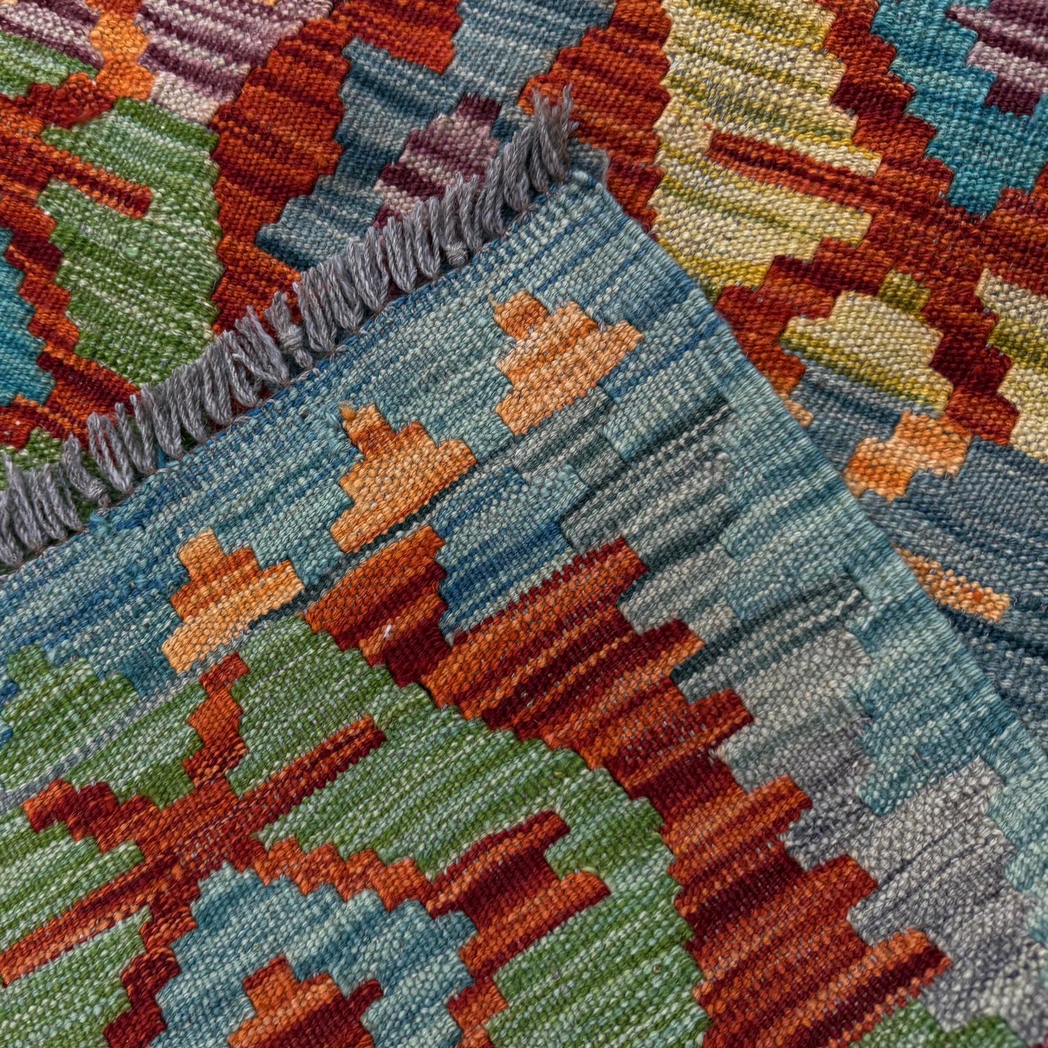Medium Size Chobi Kilim 5' 11" x 8' 0" ft / 181 x 243 cm - No. Y39459