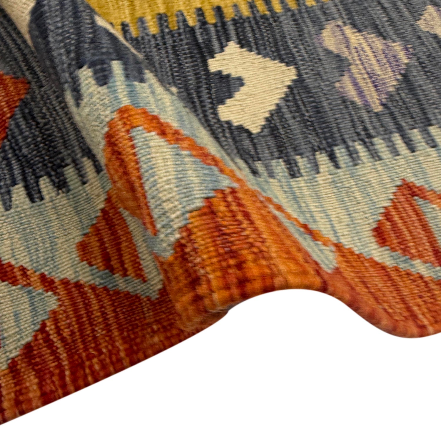Hand Knotted Flatweave Kilim 5' 10" x 8' 2" ft / 178 x 250 cm - No. Y39460