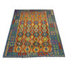 Hand Made Afghan Kilim 6' 2" x 8' 0" ft / 188 x 244 cm - No. Y39462