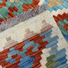 Multi Color ful Flat-Weave Wool Kilim 6' 1" x 7' 11" ft / 186 x 242 cm - No. Y39463