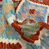 Multi Color ful Flat-Weave Wool Kilim 6' 1" x 7' 11" ft / 186 x 242 cm - No. Y39463