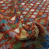 Multi Color ful Flat-Weave Wool Kilim 5' 11" x 8' 0" ft / 180 x 245 cm - No. Y39464