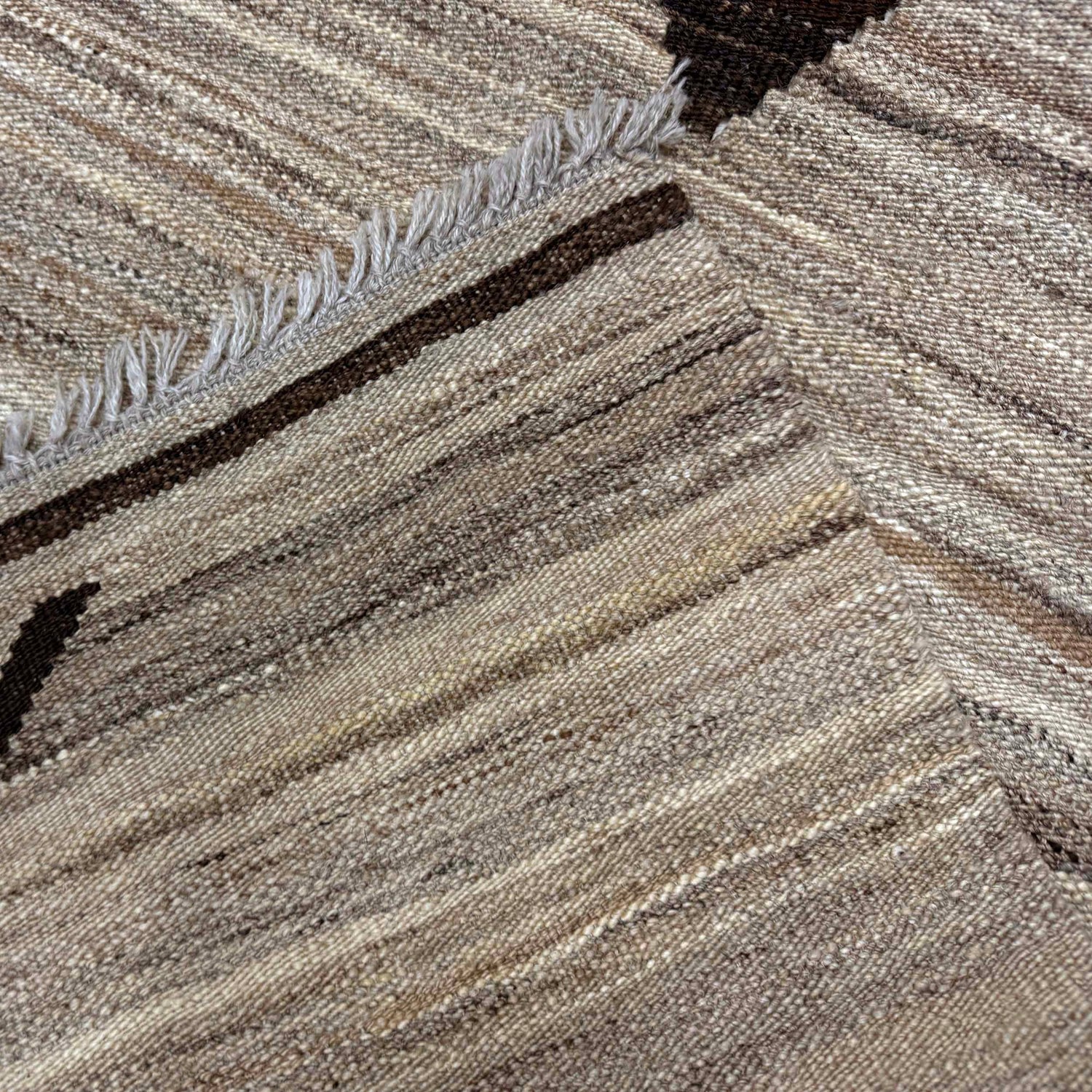 Hand Made Afghan Kilim 5' 8" x 7' 7" ft / 173 x 230 cm - No. Y39470