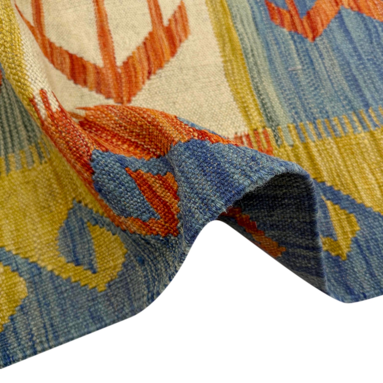 Hand Knotted Flatweave Kilim 5' 7" x 8' 0" ft / 170 x 244 cm - No. Y39472