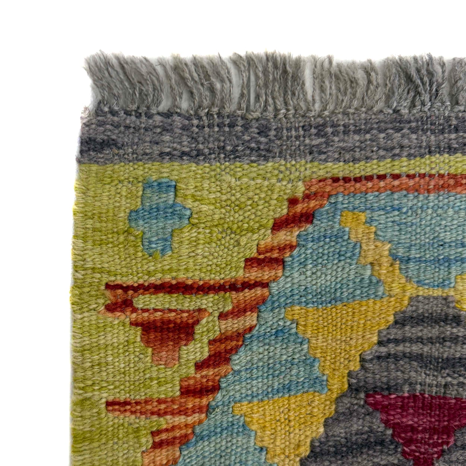 Hand Knotted Flatweave Kilim 6' 2" x 8' 1" ft / 189 x 246 cm - No. Y39473