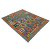 Hand Made Afghan Kilim 5' 10" x 8' 2" ft / 178 x 249 cm - No. Y39475