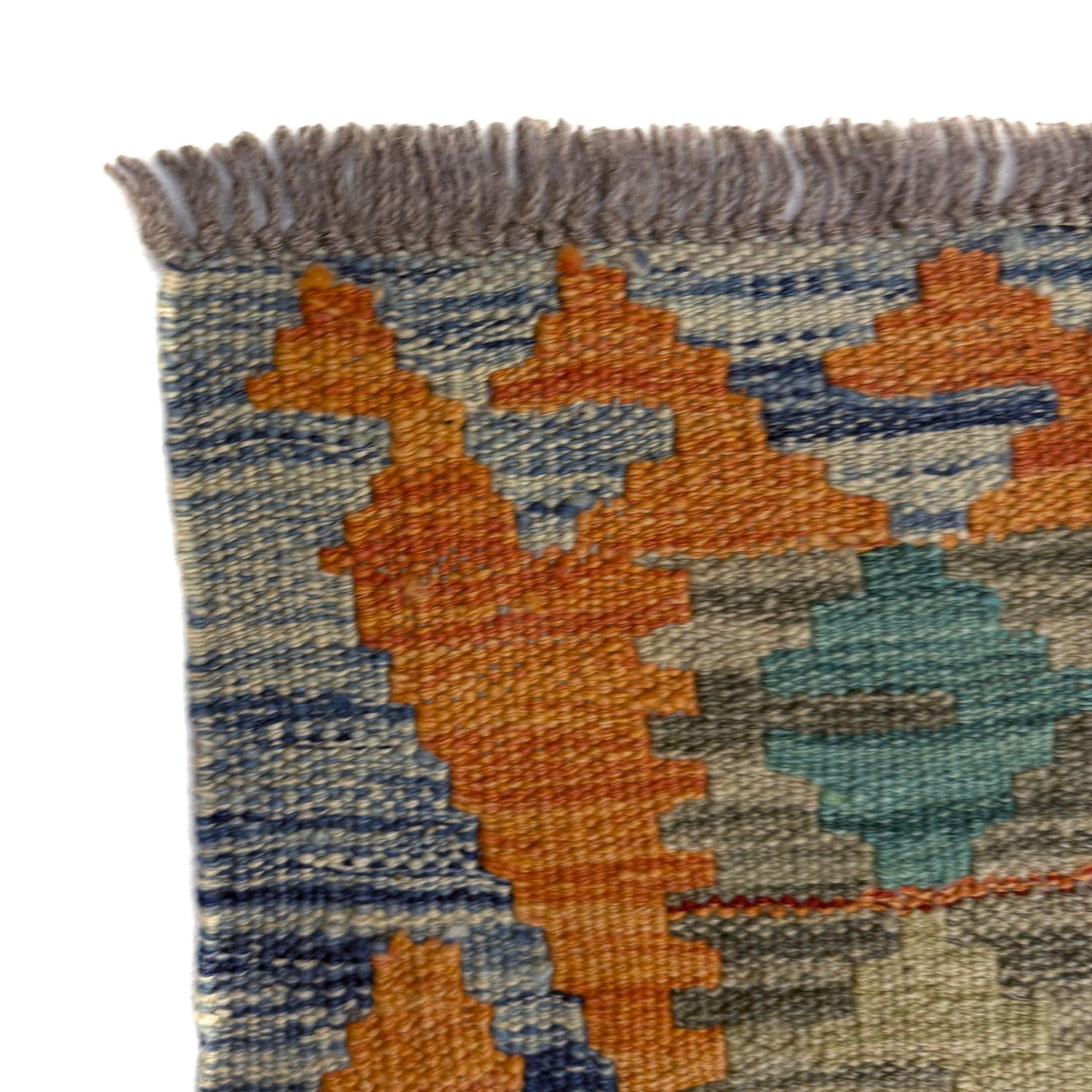 Hand Made Afghan Kilim 5' 10" x 8' 2" ft / 178 x 249 cm - No. Y39475