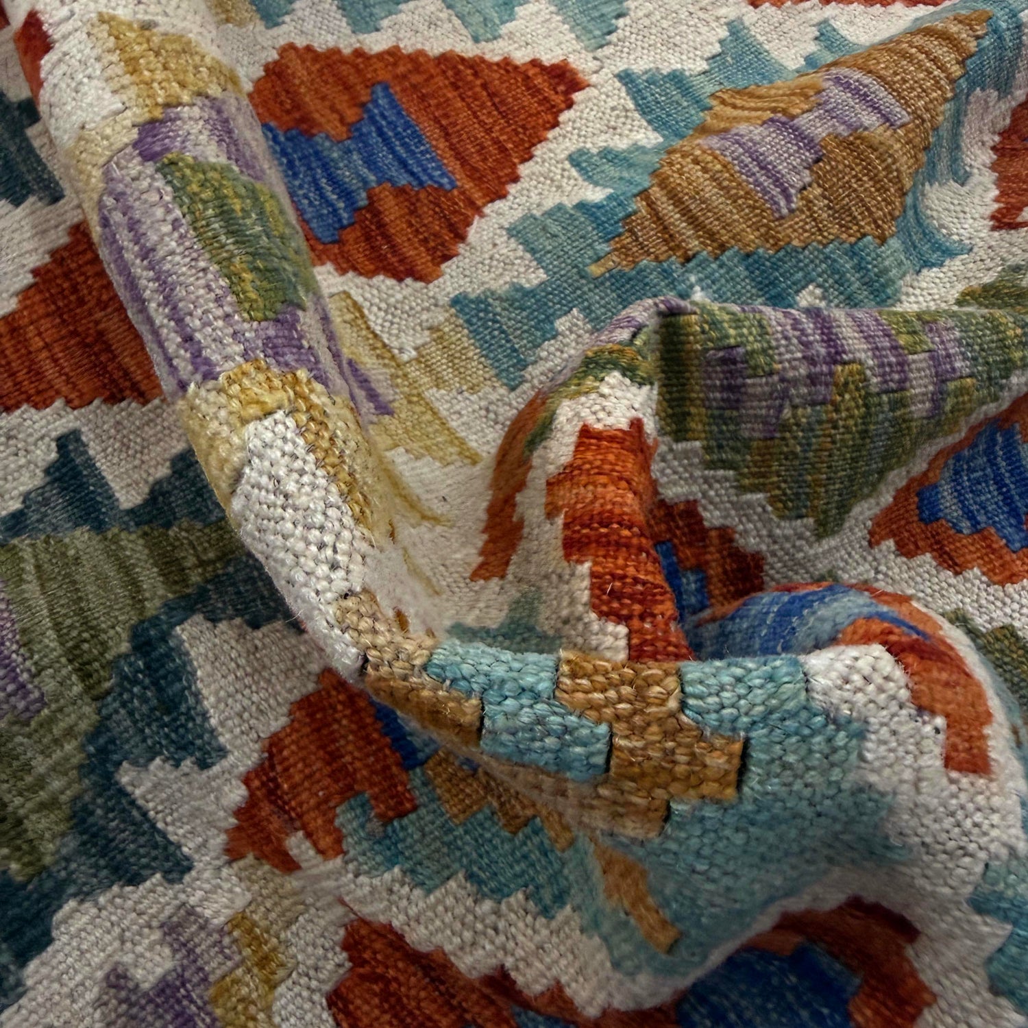 Handmade Vegetable Kilim 5' 11" x 8' 2" ft / 181 x 248 cm - No. Y39477
