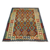 Hand Knotted Afghan Style Kilim 5' 11" x 8' 0" ft / 180 x 243 cm - No. Y39479