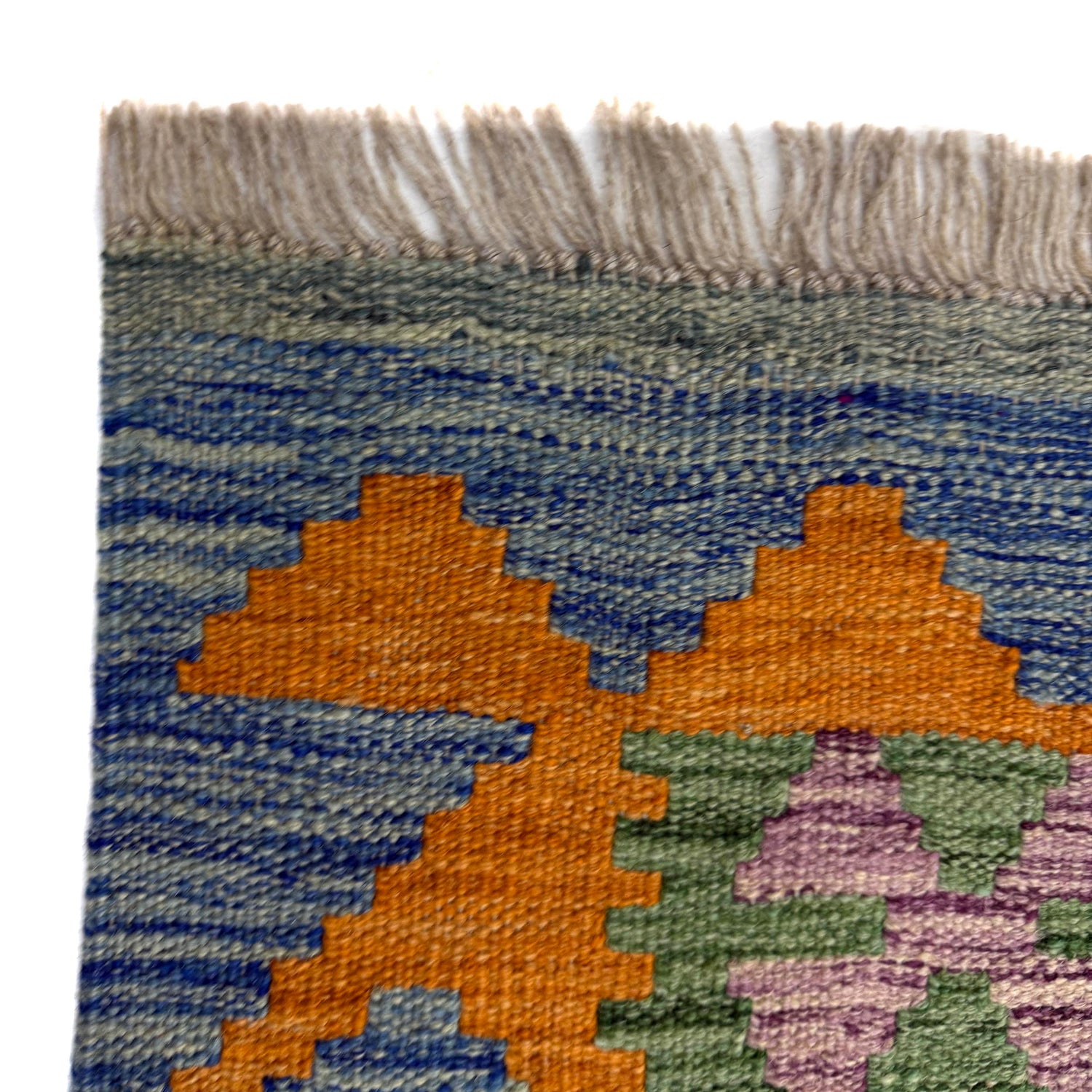 Handmade Turkish Design Wool Kilim 5' 8" x 7' 11" ft / 172 x 242 cm - No. Y39481