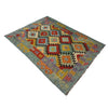 Hand Knotted Flatweave Kilim 4' 4" x 6' 8" ft / 131 x 204 cm - No. Y39483