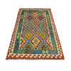 Handmade Afghan Vegetable Kilim 4' 1" x 6' 5" ft / 125 x 196 cm - No. Y39484