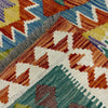 Handmade Afghan Vegetable Kilim 4' 1" x 6' 5" ft / 125 x 196 cm - No. Y39484