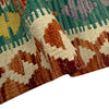 Handmade Afghan Vegetable Kilim 4' 1" x 6' 5" ft / 125 x 196 cm - No. Y39484