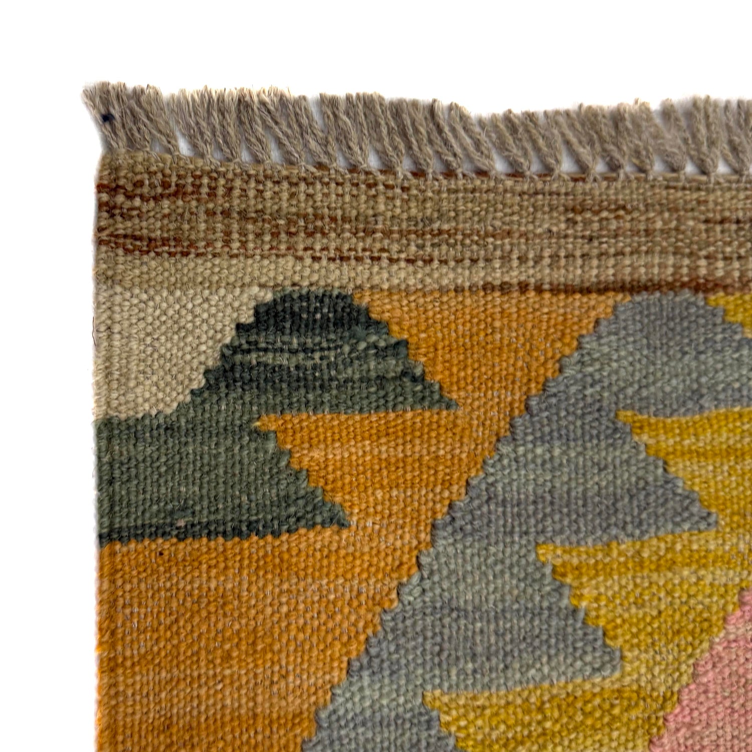 Hand Made Afghan Kilim 4' 3" x 6' 0" ft / 130 x 184 cm - No. Y39485