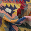 Hand Made Afghan Kilim 4' 3" x 6' 0" ft / 130 x 184 cm - No. Y39485