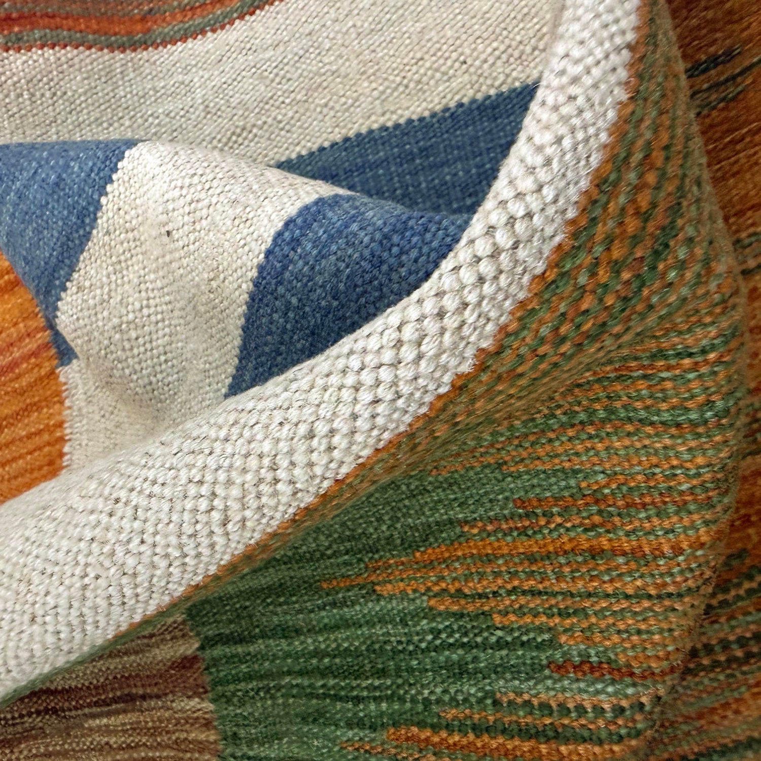 Handmade Vegetable Kilim 4' 0" x 6' 0" ft / 123 x 184 cm - No. Y39487