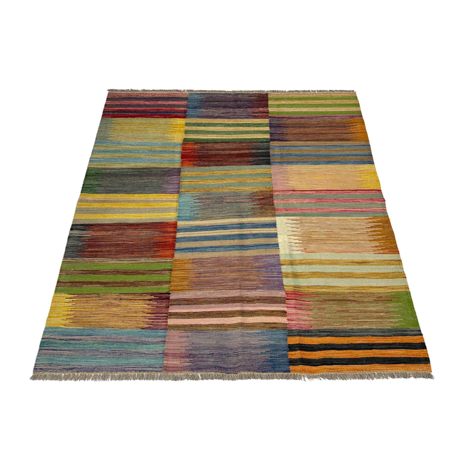 Medium Size Chobi Kilim 4' 9" x 6' 6" ft / 144 x 198 cm - No. Y39489