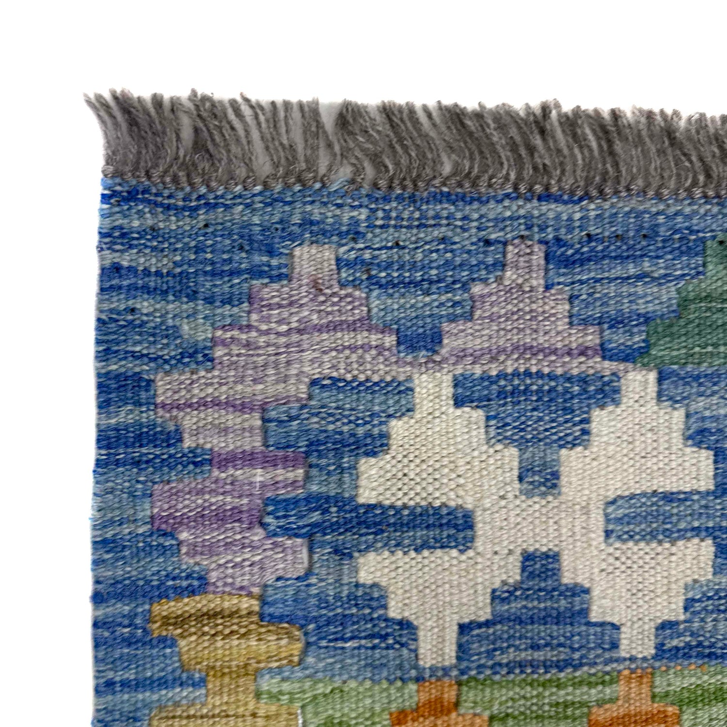 Handmade Afghan Vegetable Kilim 4' 2" x 6' 4" ft / 126 x 193 cm - No. Y39490