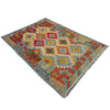 Hand Woven Wool Kelim 4' 0" x 6' 8" ft / 122 x 202 cm - No. Y39492