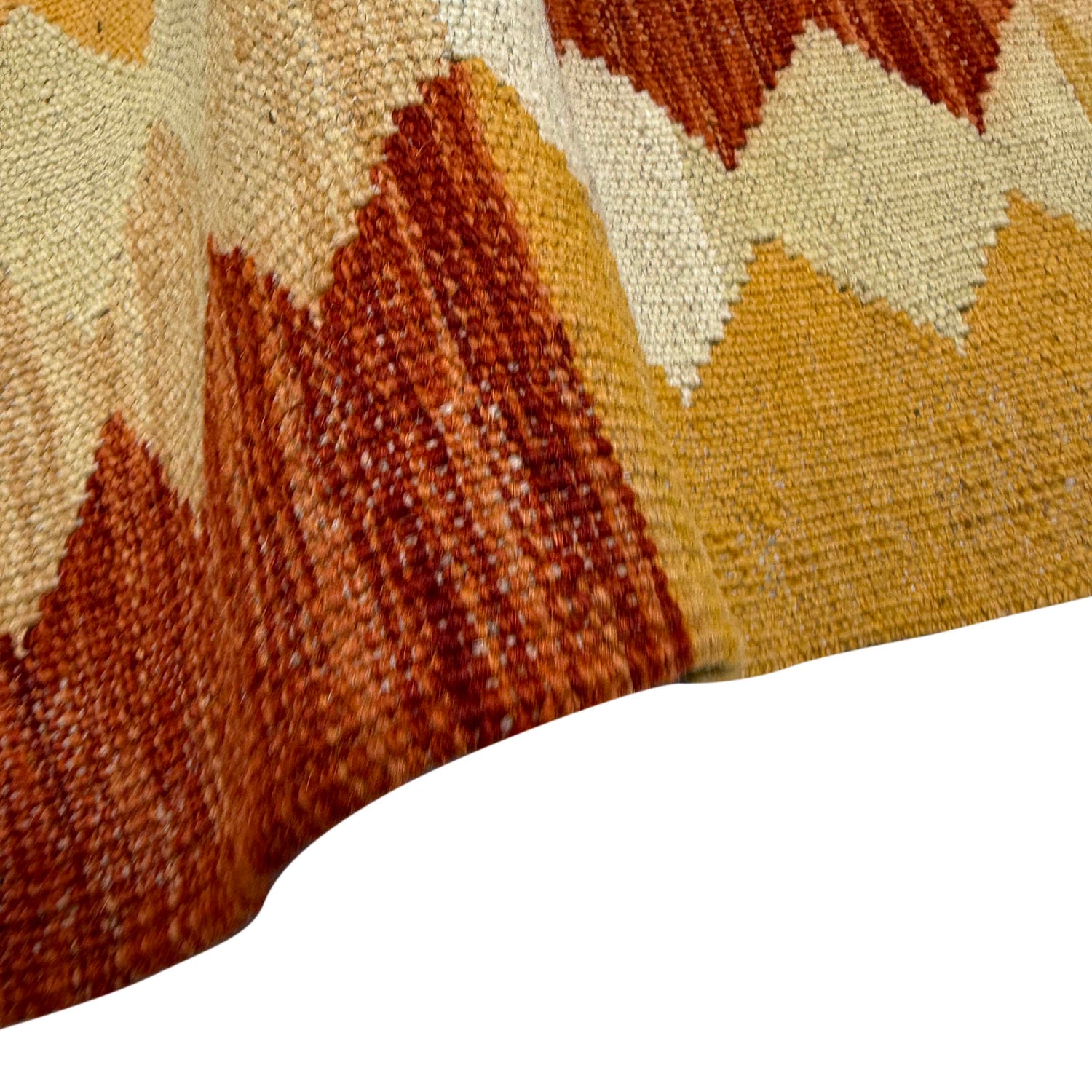 Handmade Vegetable Kilim 4' 2" x 5' 10" ft / 126 x 177 cm - No. Y39496