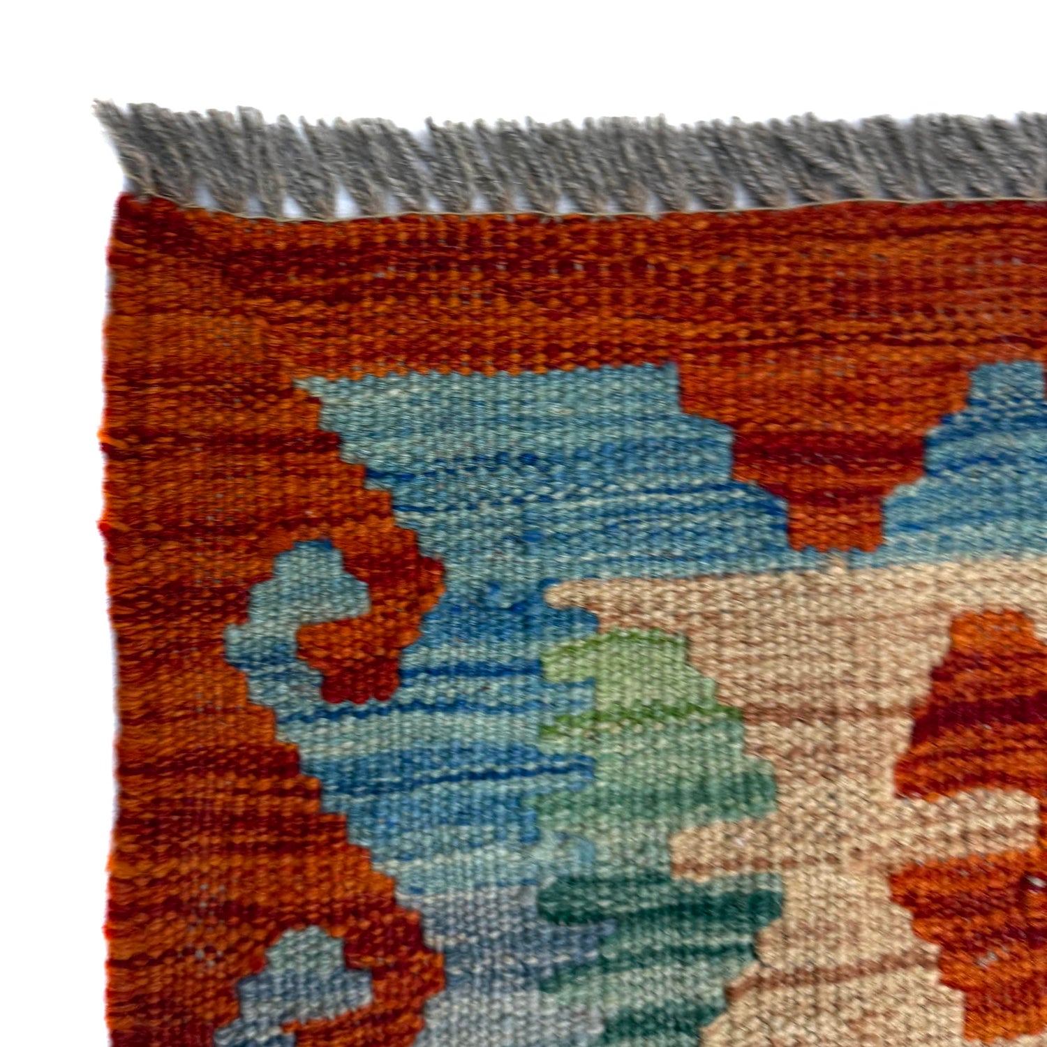 Hand Knotted Flatweave Kilim 4' 1" x 5' 6" ft / 125 x 168 cm - No. Y39497