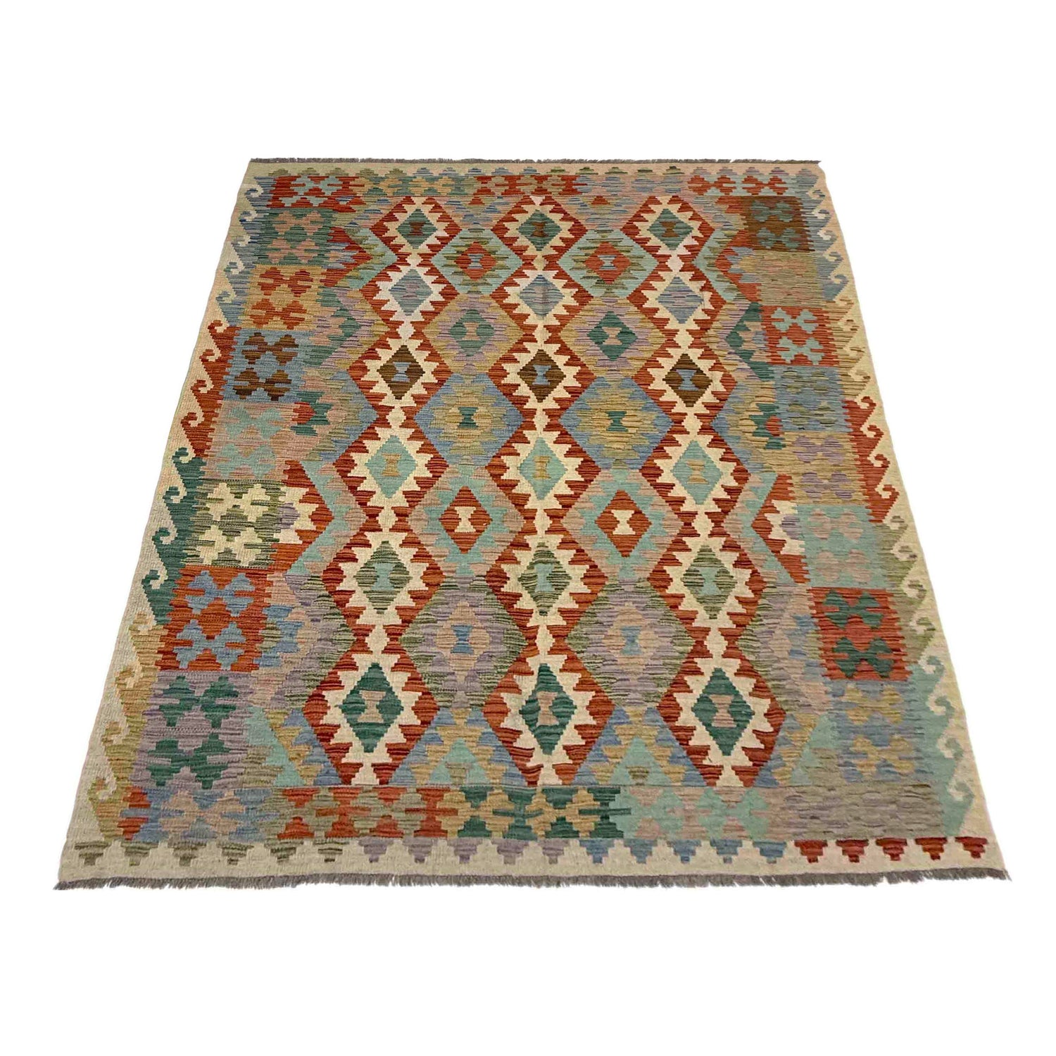 Medium Size Chobi Kilim 5' 10" x 8' 1" ft / 177 x 247 cm - No. Y39499