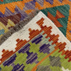 Handmade Afghan Vegetable Kilim 4' 2" x 6' 0" ft / 126 x 184 cm - No. Y39500