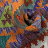 Handmade Afghan Vegetable Kilim 4' 2" x 6' 0" ft / 126 x 184 cm - No. Y39500
