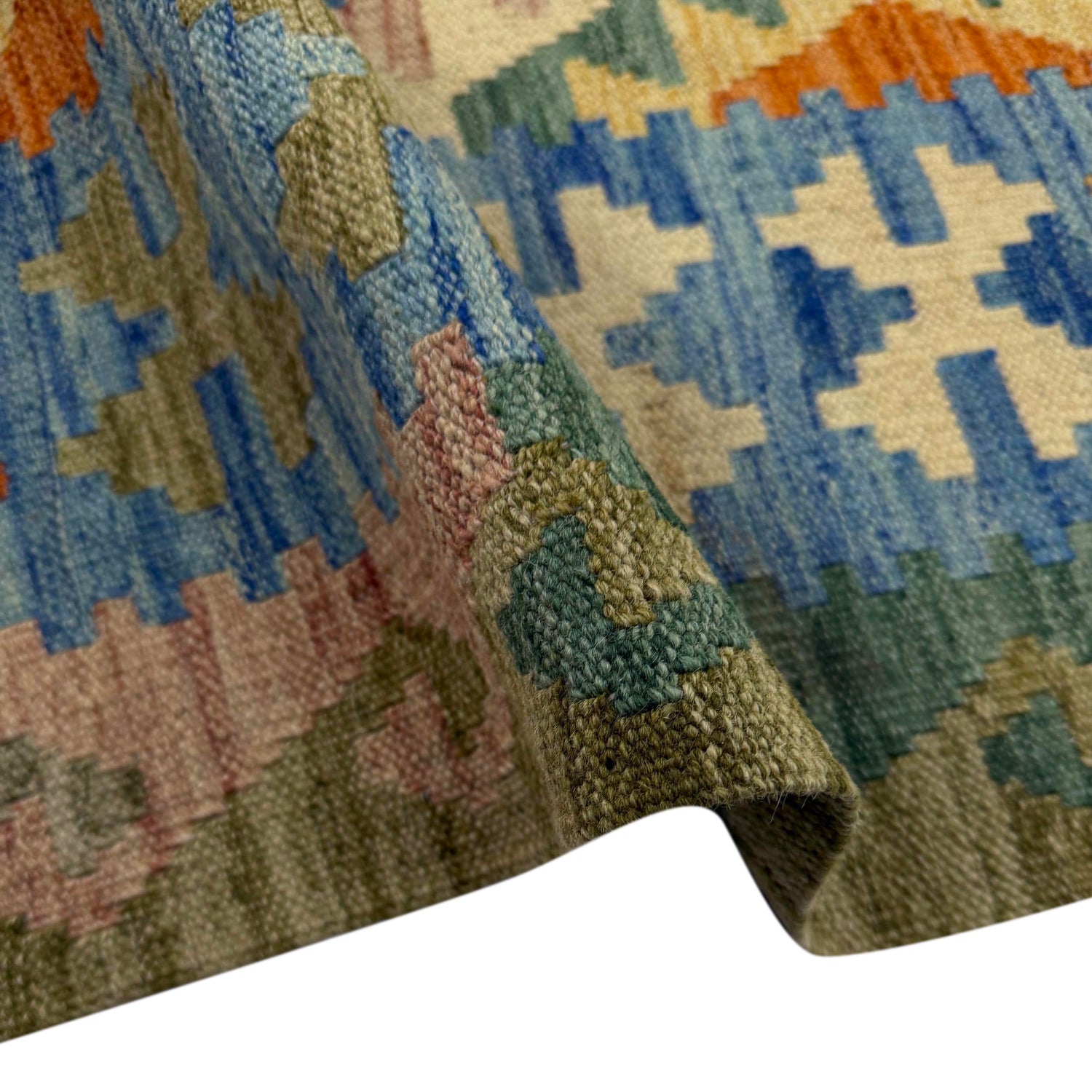 Hand Knotted Flatweave Kilim 5' 9" x 8' 1" ft / 175 x 247 cm - No. Y39502