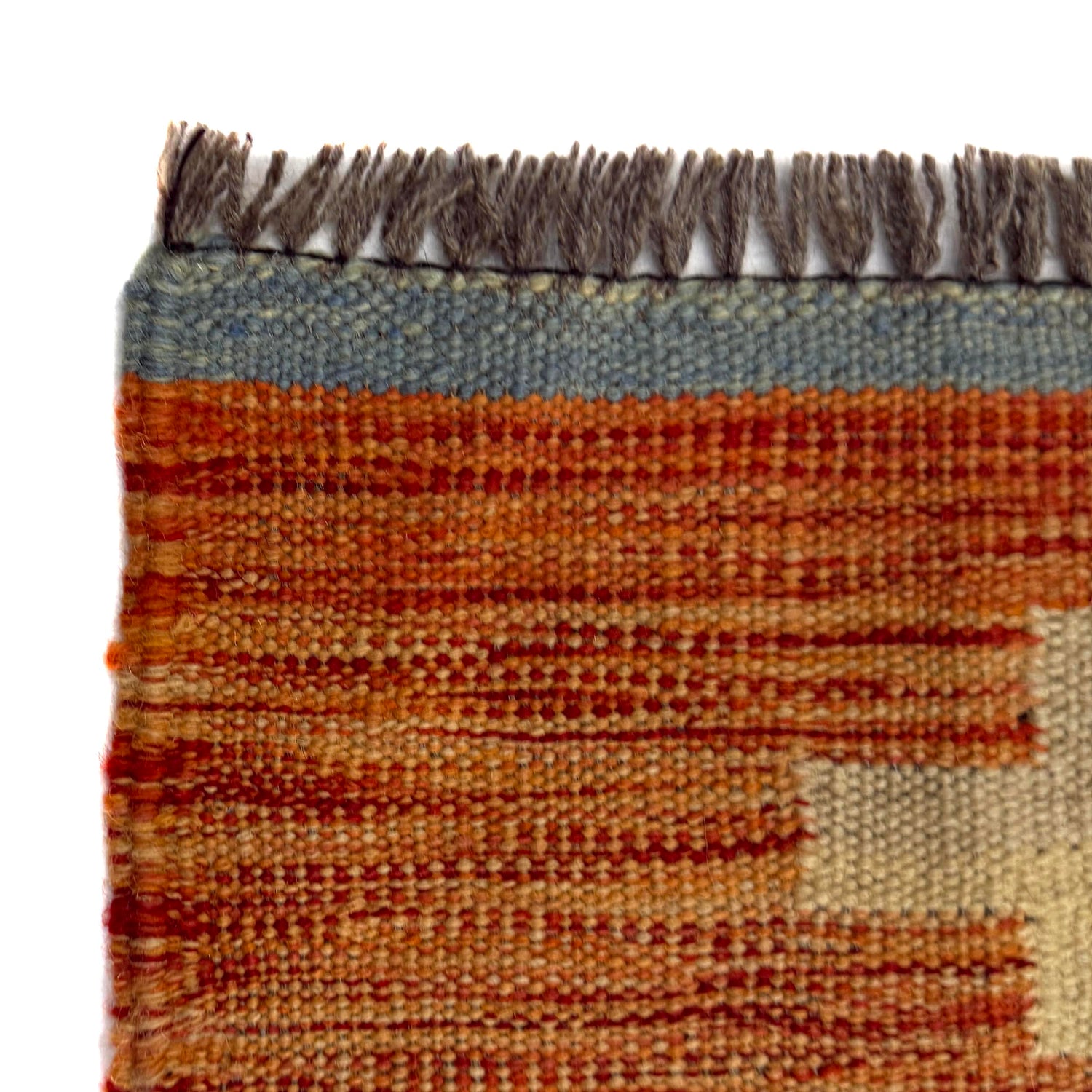 Handmade Afghan Vegetable Kilim 5' 11" x 7' 9" ft / 180 x 237 cm - No. Y39504