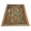 Hand Made Afghan Kilim 5' 9" x 7' 11" ft / 174 x 241 cm - No. Y39505
