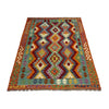 Handmade Vegetable Kilim 4' 4" x 6' 2" ft / 131 x 188 cm - No. Y39508