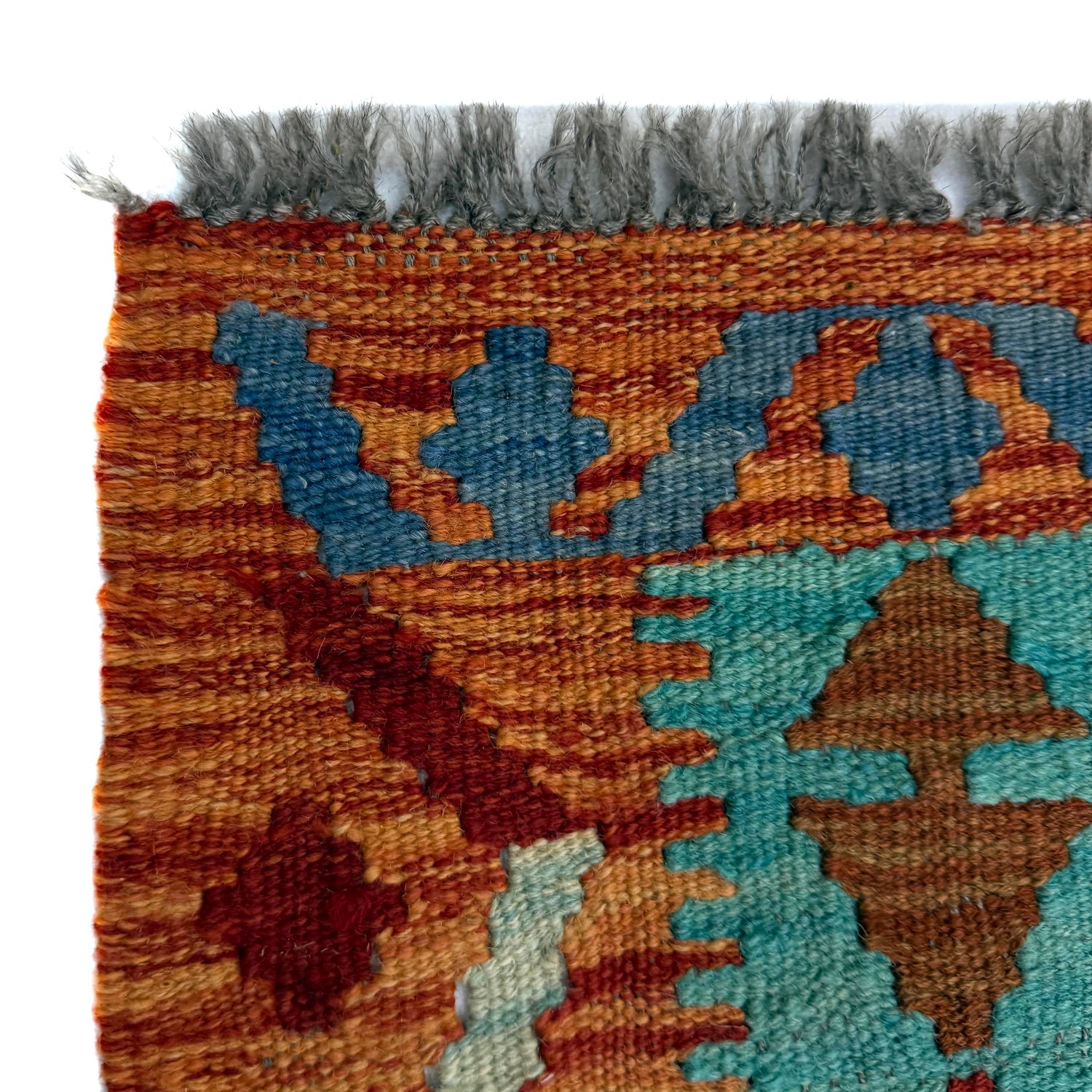 Handmade Vegetable Kilim 4' 4" x 6' 2" ft / 131 x 188 cm - No. Y39508