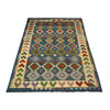 Multi Color ful Flat-Weave Wool Kilim 5' 7" x 8' 1" ft / 170 x 246 cm - No. Y39509