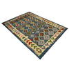 Multi Color ful Flat-Weave Wool Kilim 5' 7" x 8' 1" ft / 170 x 246 cm - No. Y39509