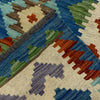 Multi Color ful Flat-Weave Wool Kilim 5' 7" x 8' 1" ft / 170 x 246 cm - No. Y39509