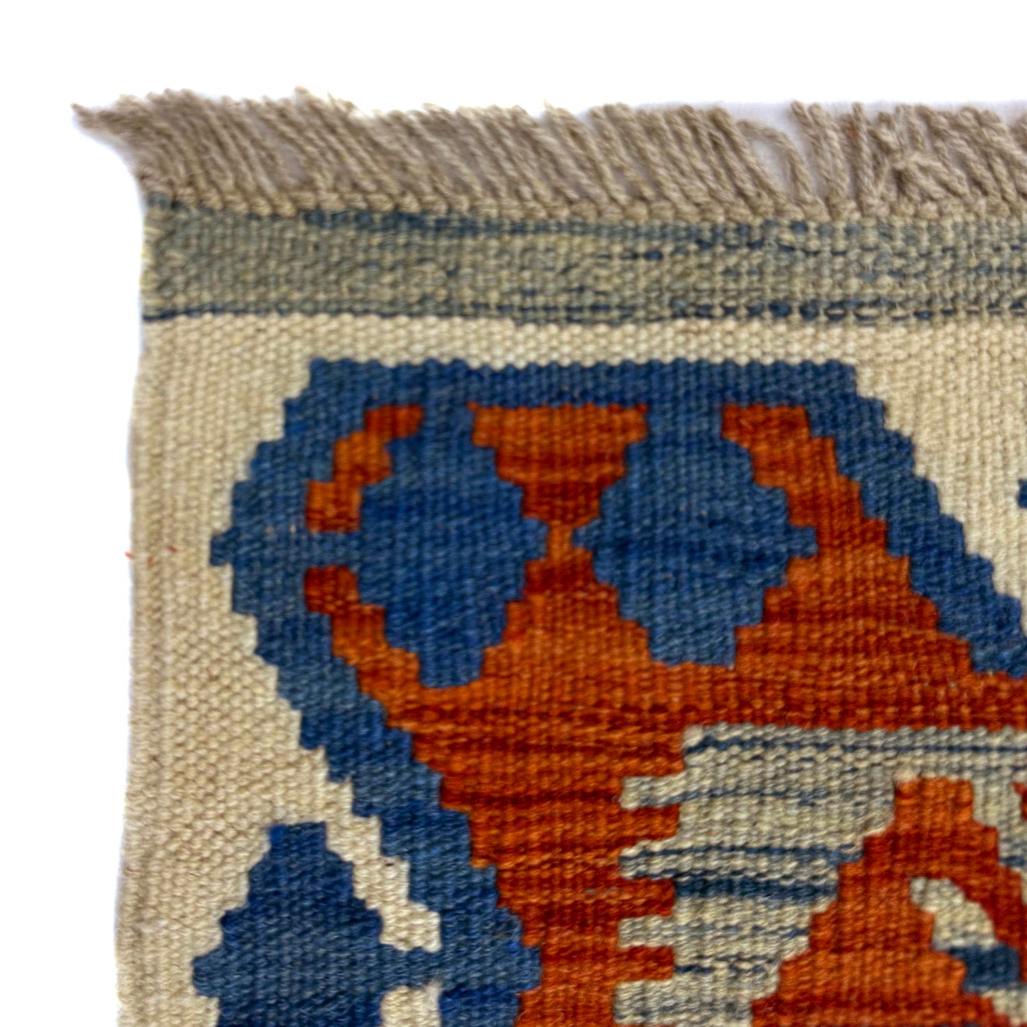 Hand Knotted Afghan Style Kilim 4' 2" x 6' 0" ft / 127 x 183 cm - No. Y39512