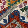 Hand Knotted Afghan Style Kilim 4' 2" x 6' 0" ft / 127 x 183 cm - No. Y39512