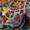 Hand Knotted Afghan Style Kilim 4' 2" x 6' 0" ft / 127 x 183 cm - No. Y39512
