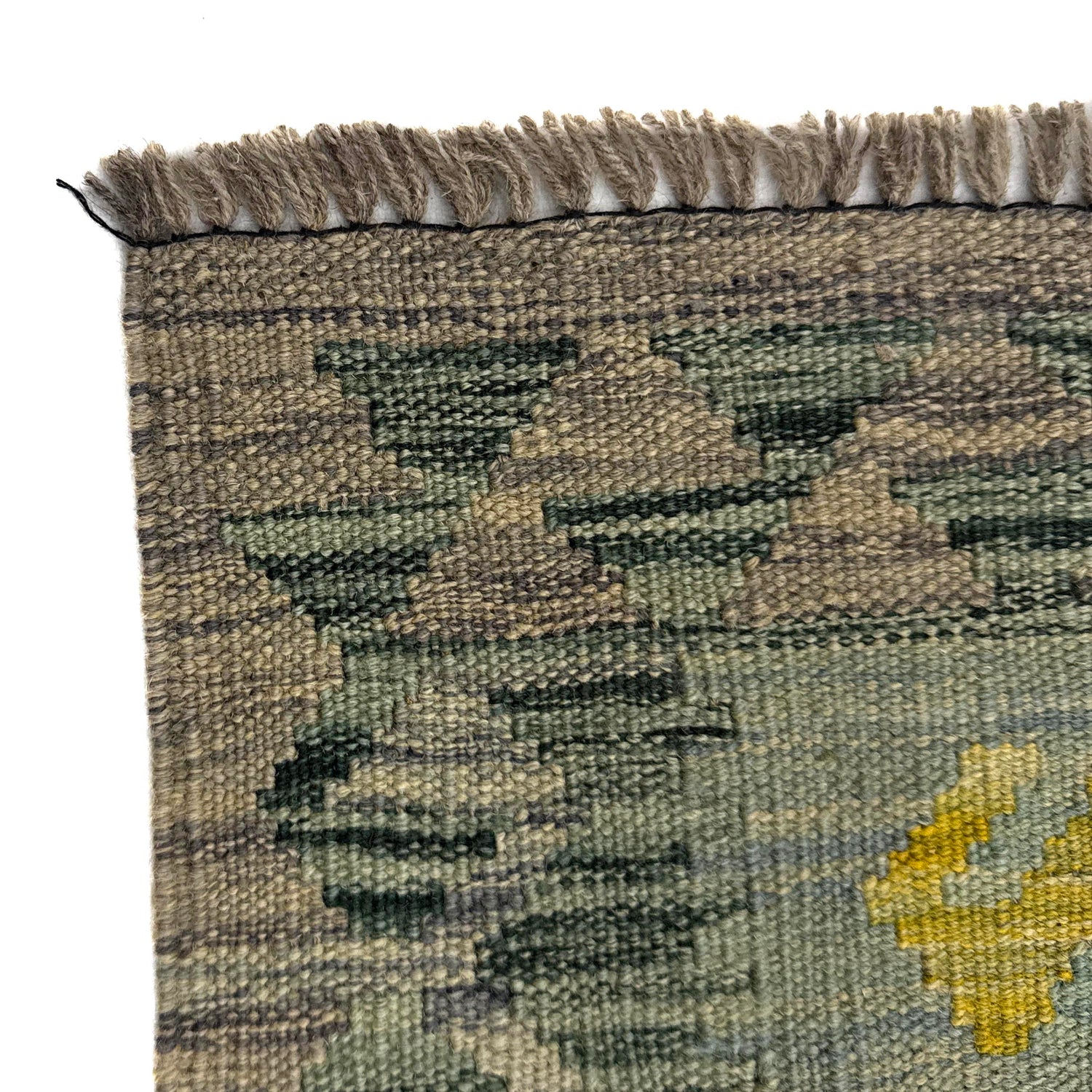 Hand Woven Wool Kelim 3' 9" x 5' 7" ft / 114 x 170 cm - No. Y39513