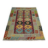Handmade Turkish Design Wool Kilim 3' 10" x 5' 9" ft / 117 x 175 cm - No. Y39514