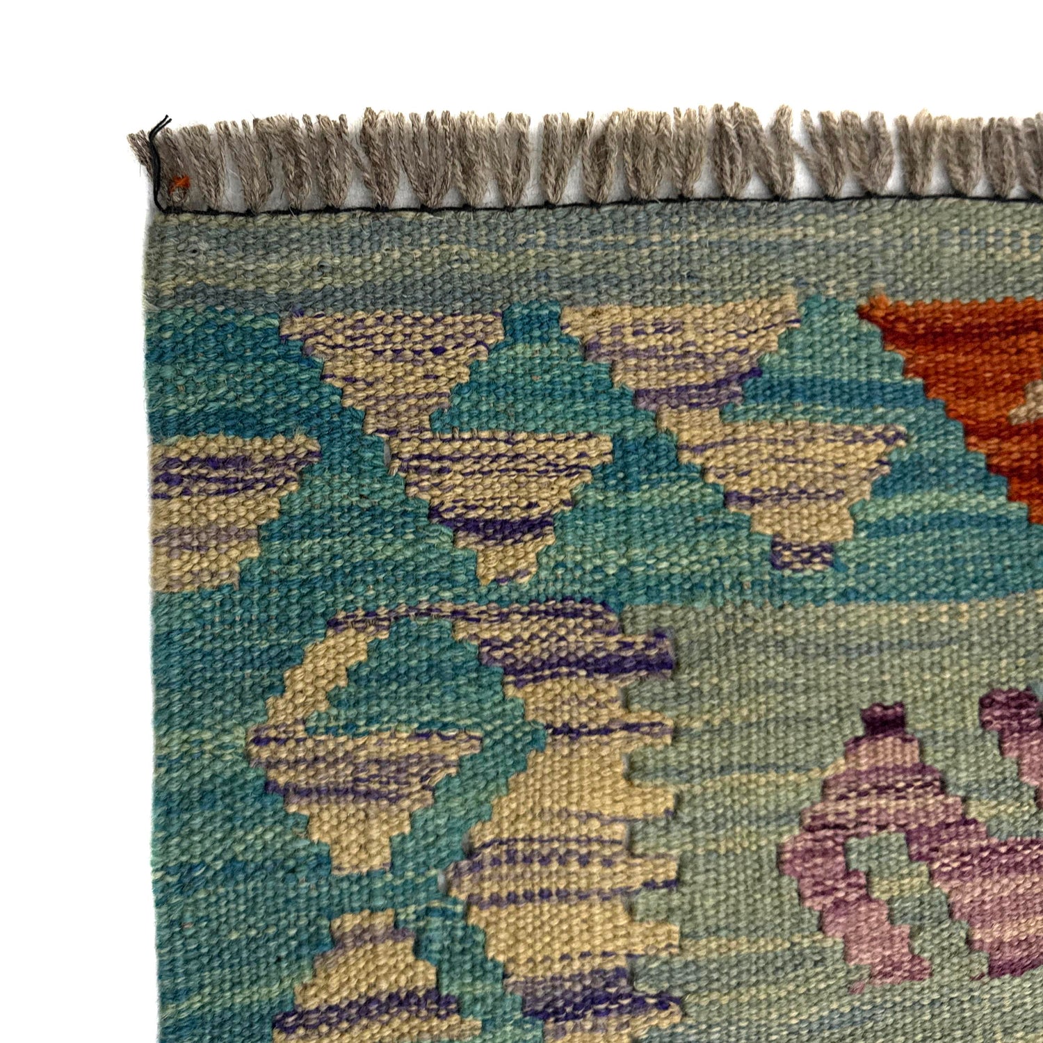 Handmade Turkish Design Wool Kilim 3' 10" x 5' 9" ft / 117 x 175 cm - No. Y39514