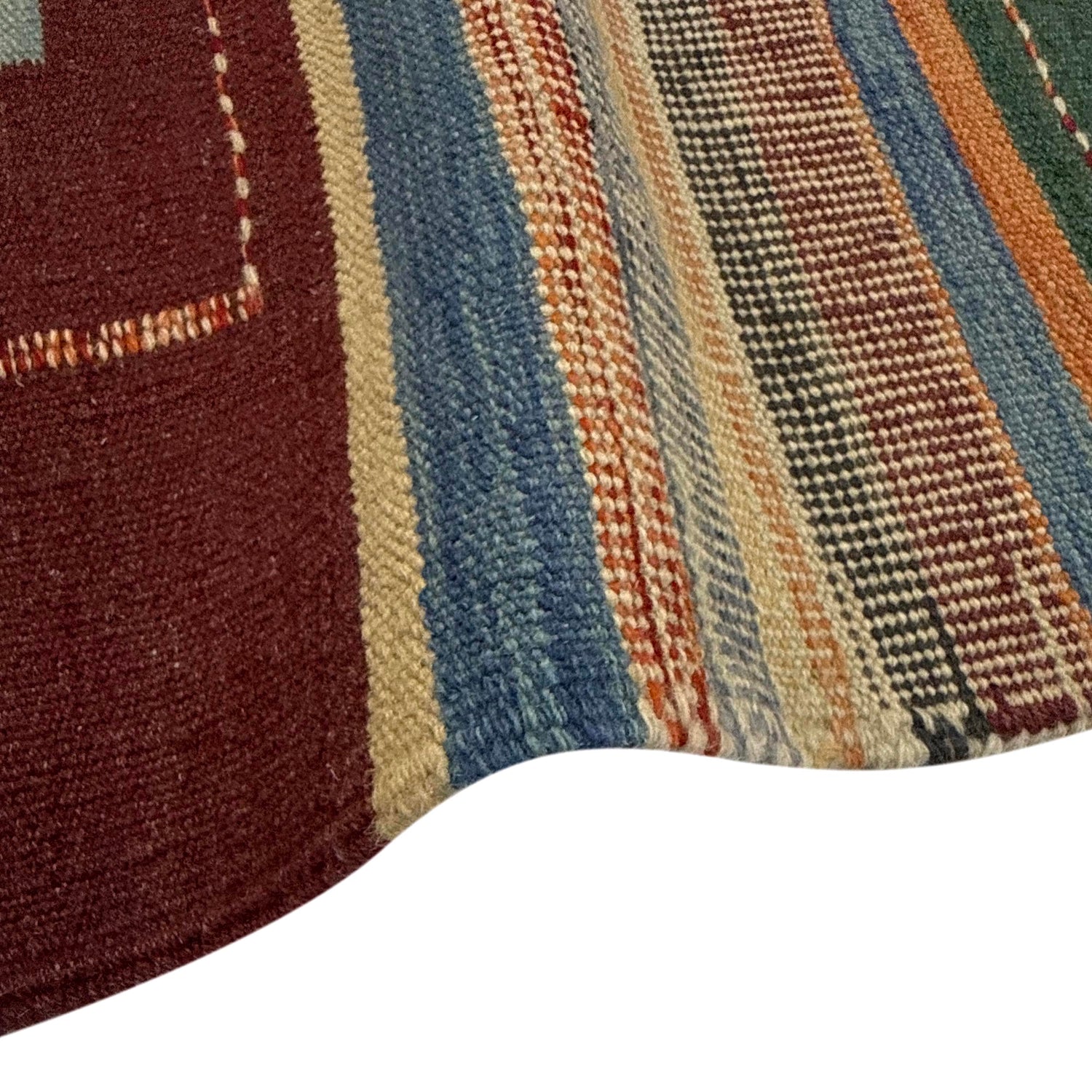 Hand Knotted Afghan Style Kilim 5' 9" x 8' 0" ft / 174 x 244 cm - No. Y39516