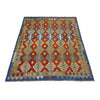 Handmade Turkish Design Wool Kilim 5' 8" x 7' 8" ft / 173 x 234 cm - No. Y39518