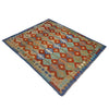 Handmade Turkish Design Wool Kilim 5' 8" x 7' 8" ft / 173 x 234 cm - No. Y39518