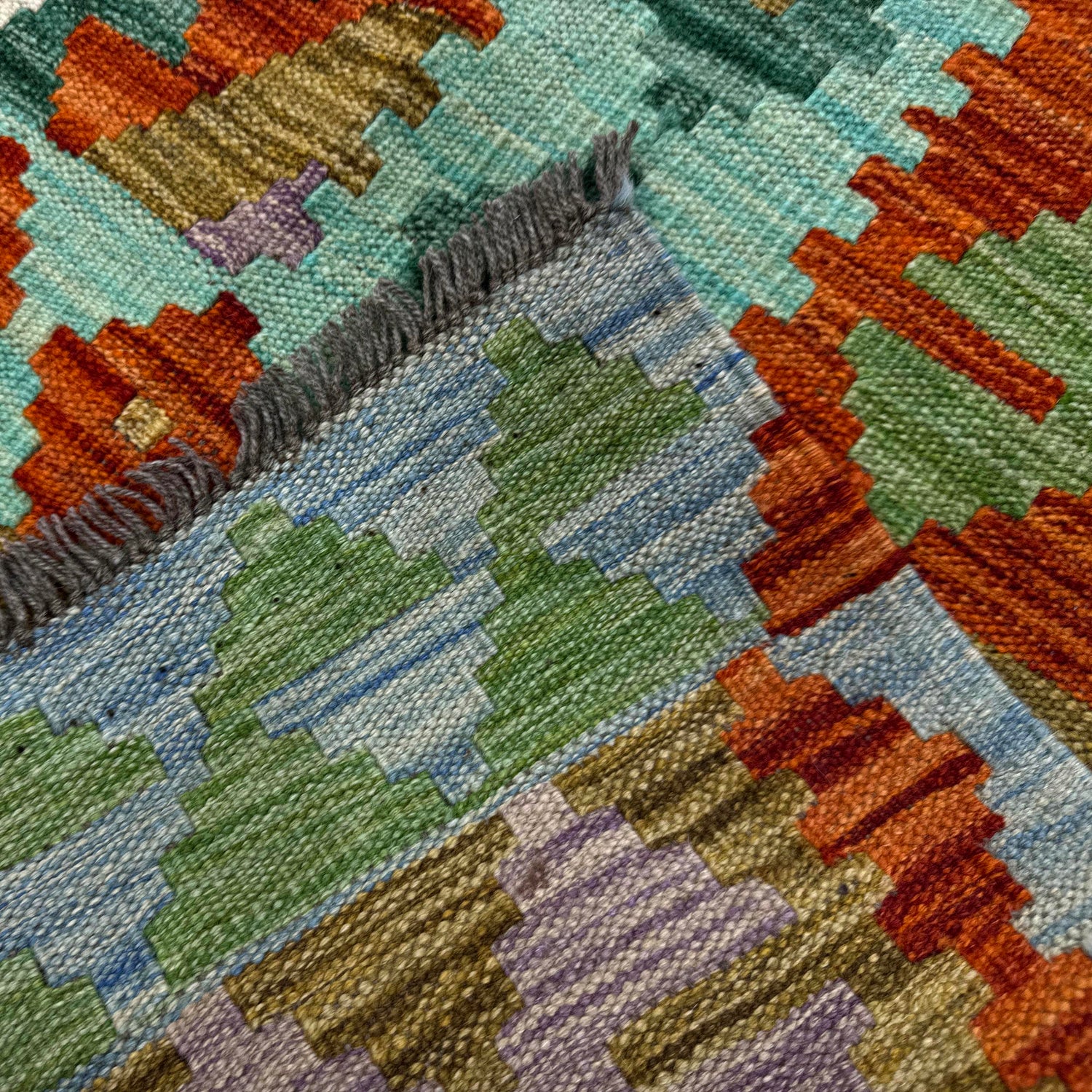 Medium Size Chobi Kilim 5' 8" x 8' 2" ft / 172 x 250 cm - No. Y39519