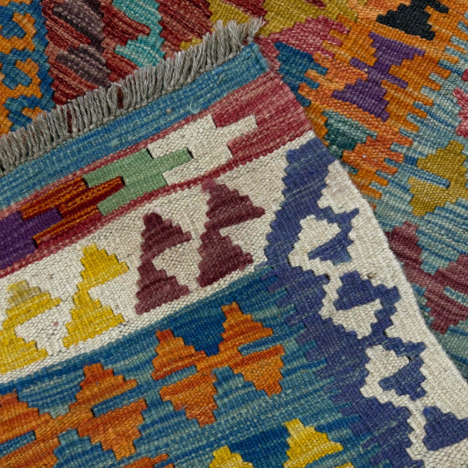 Small Size Chobi Kilim 4' 3" x 5' 5" ft / 129 x 166 cm - No. Y39521