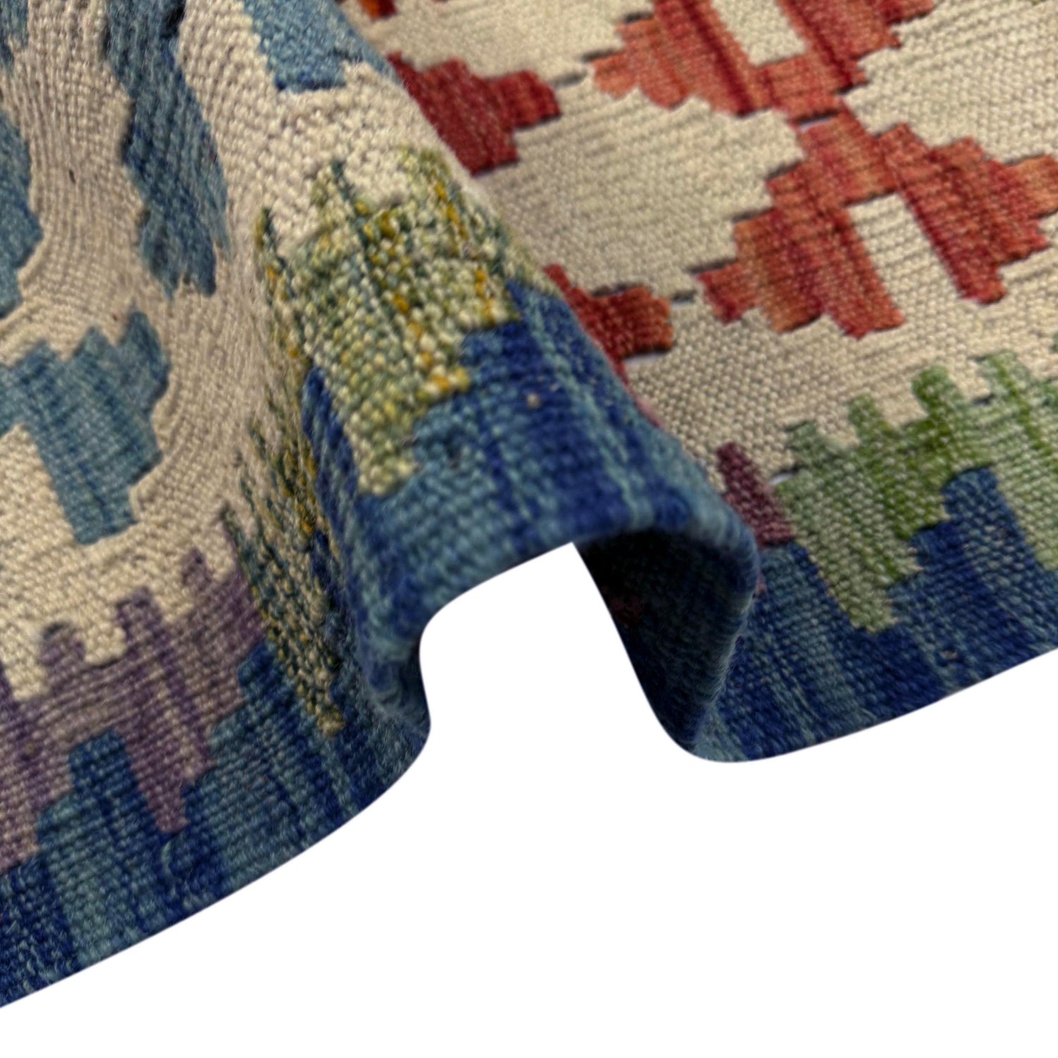 Hand Made Afghan Kilim 5' 10" x 8' 1" ft / 178 x 246 cm - No. Y39523