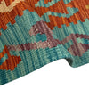 Multi Color ful Flat-Weave Wool Kilim 5' 7" x 7' 11" ft / 171 x 241 cm - No. Y39524